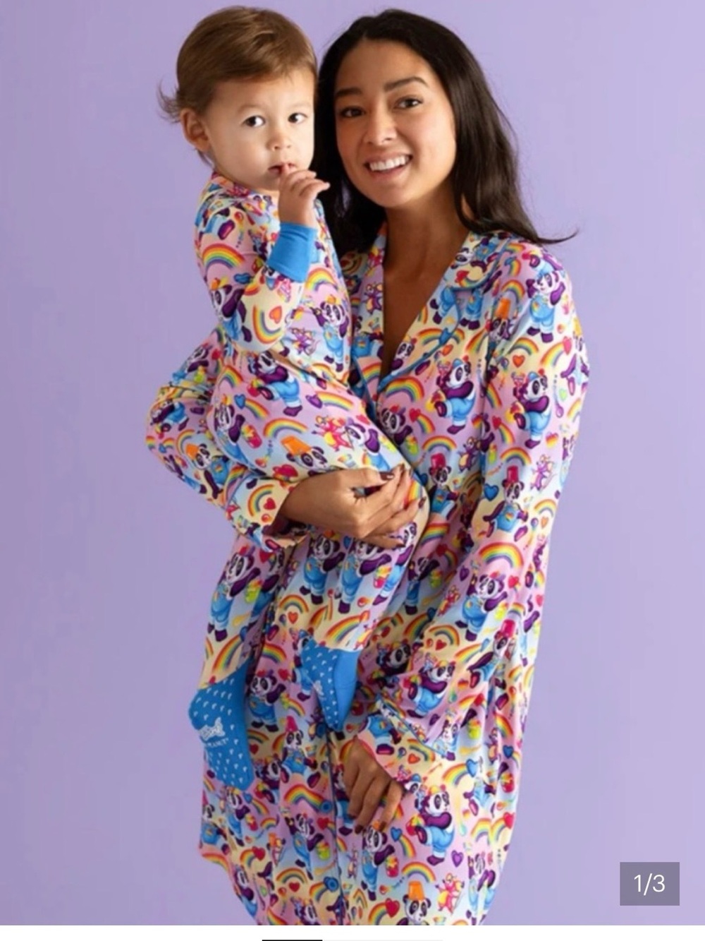 Toddler 3T Posh peanut x Lisa frank long pajamas